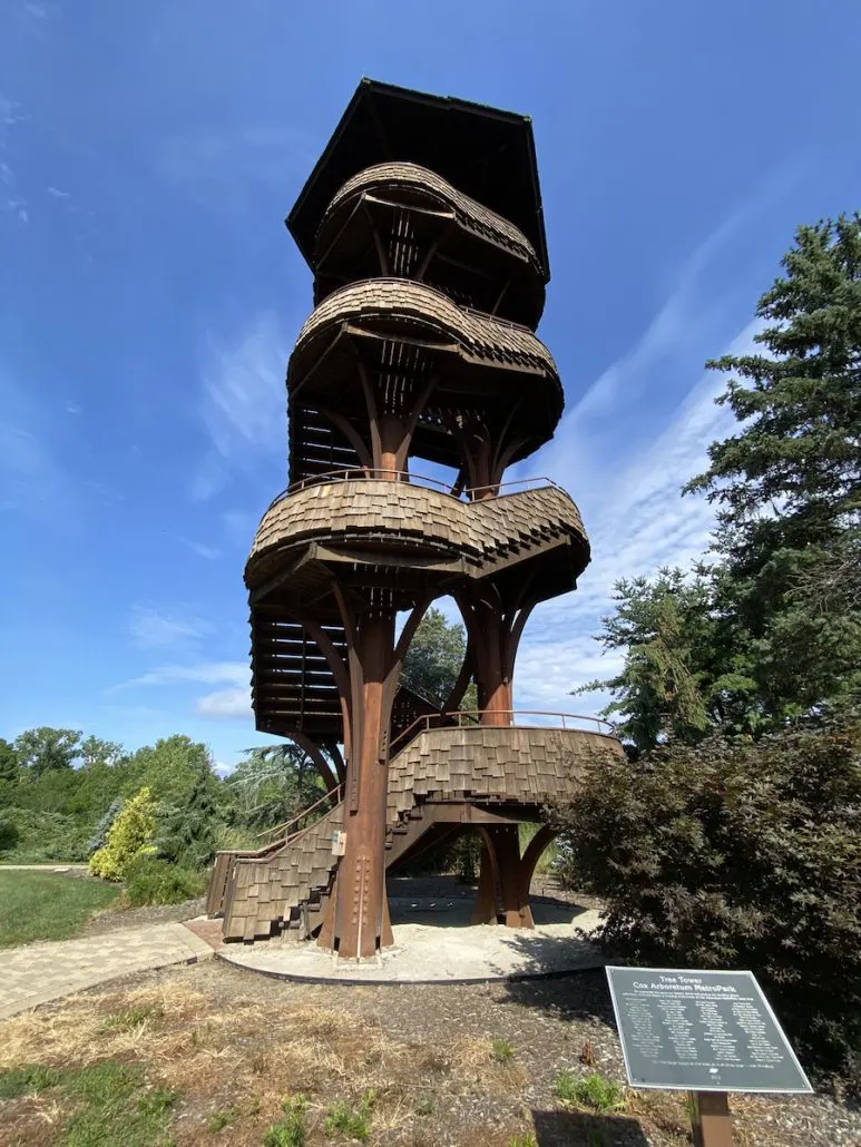 The Tree Tower at Cox Arboretum in Dayton, Ohio.