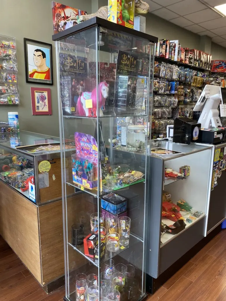Inside Mike's Vintage Toys in the Oregon District.