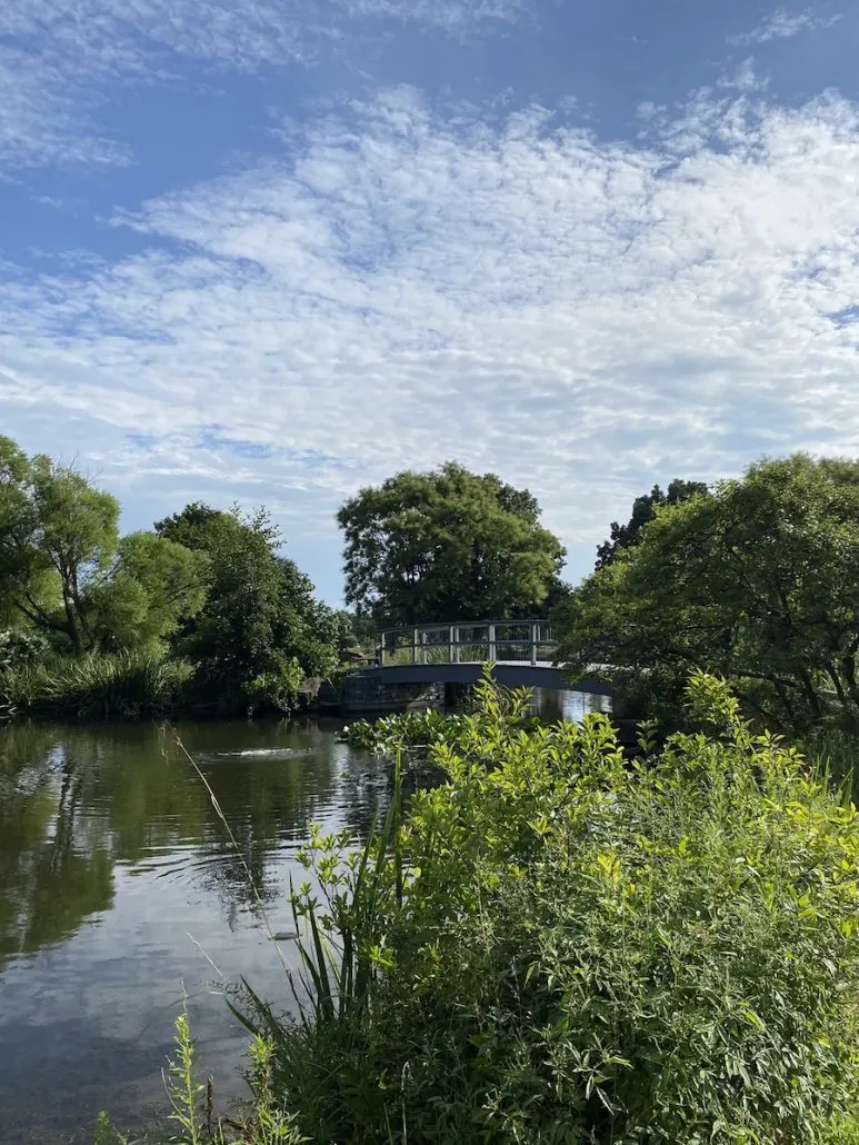 The Monet Bridge at Cox Arboretum in Dayton, Ohio.