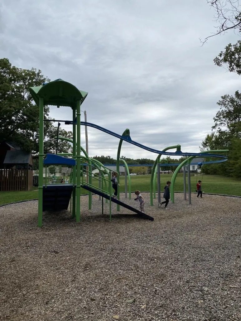 The gravity rail at Aldersgate Park in Marysville, Ohio.