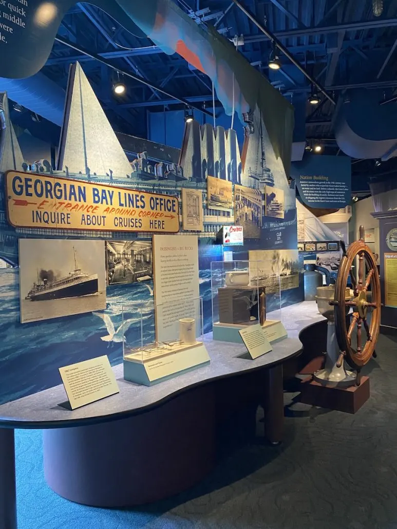 Educational display at the National Museum of the Great Lakes in Toledo, Ohio.