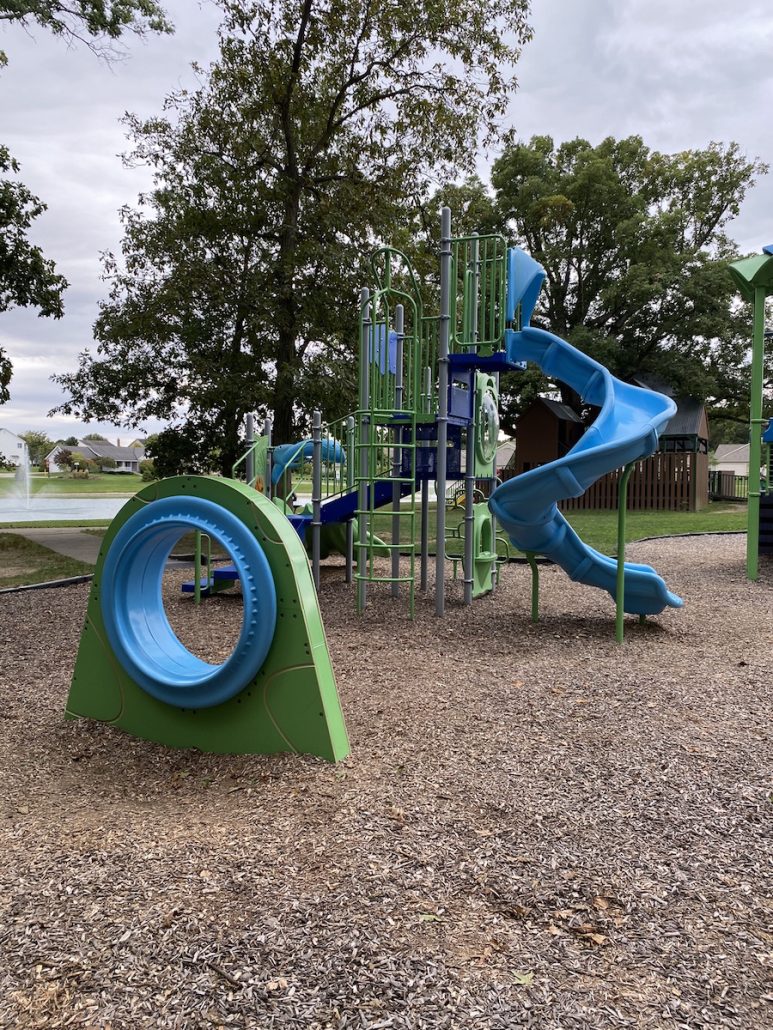 The playground at Aldersgate Park in Marysville, Ohio.
