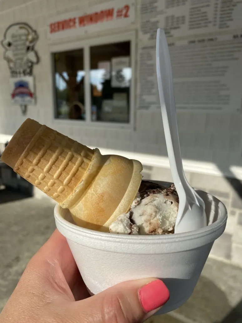 Ice cream from the Dairy Depot near Toledo, Ohio.