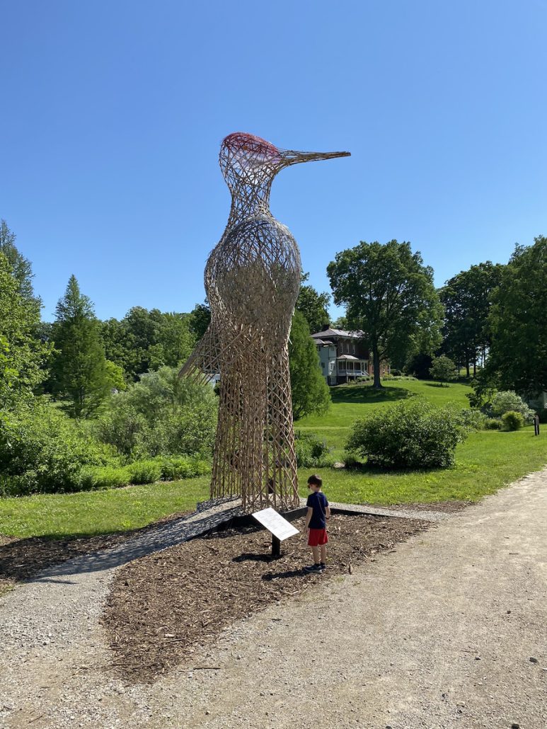 Avian Avatars at Dawes Arboretum in Newark, Ohio.