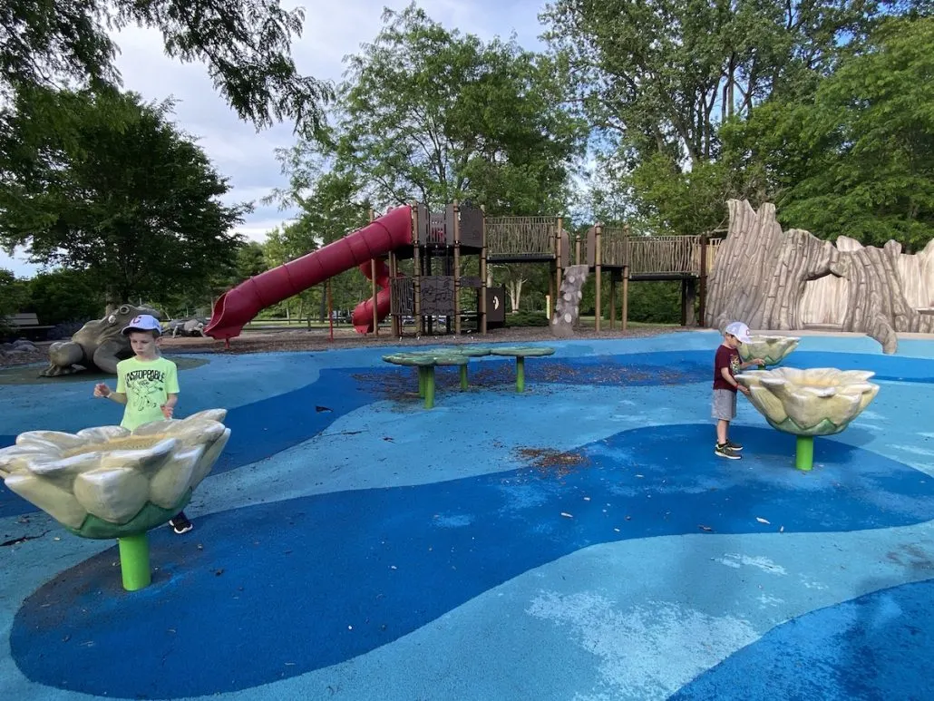 The playground for kids at Pearson Metro Park in Toledo, Ohio.