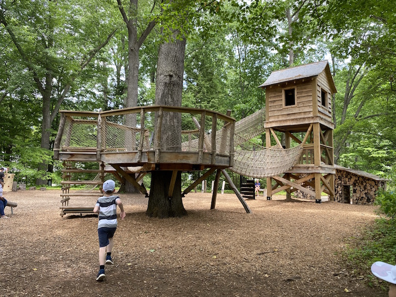 The Secret Garden children's play area at the Toledo Botanical Garden.