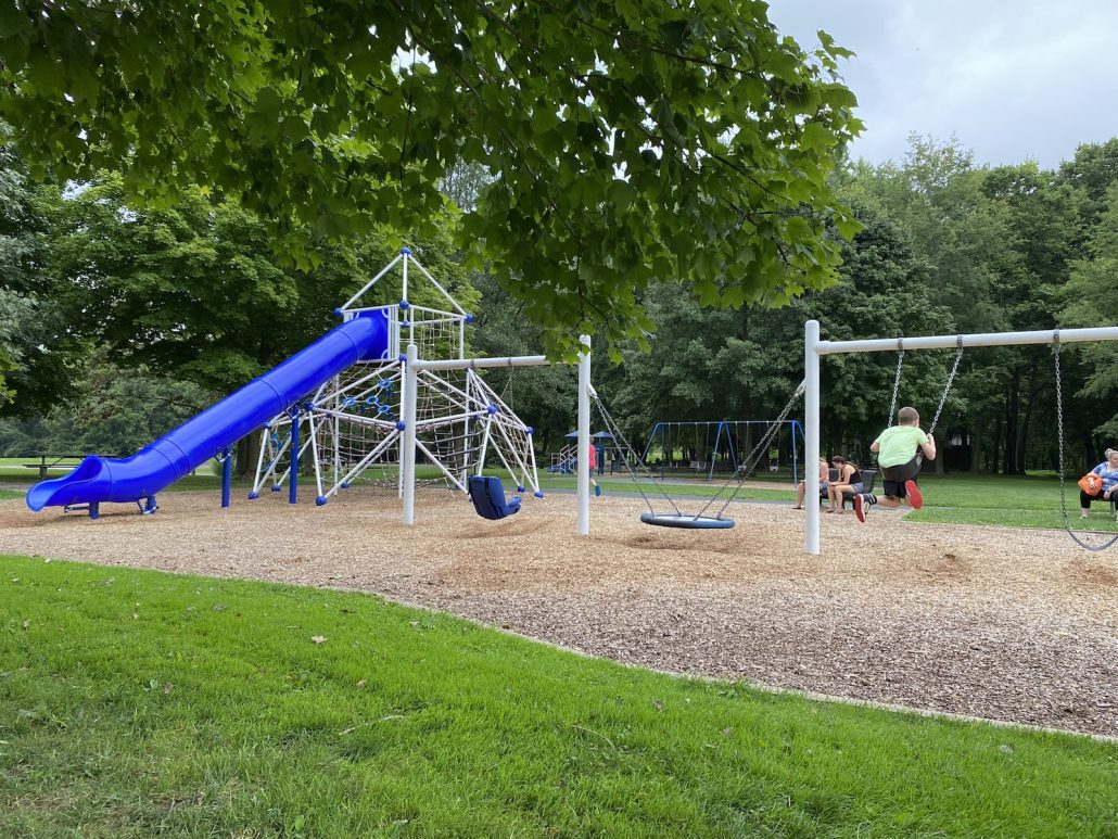 Buzzard's Roost Playground area at Slate Run Metro Park.