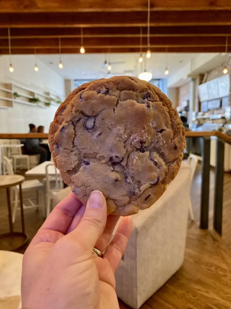 A chocolate chip cookie from Wiltshire Pantry in downtown Louisville, Kentucky.