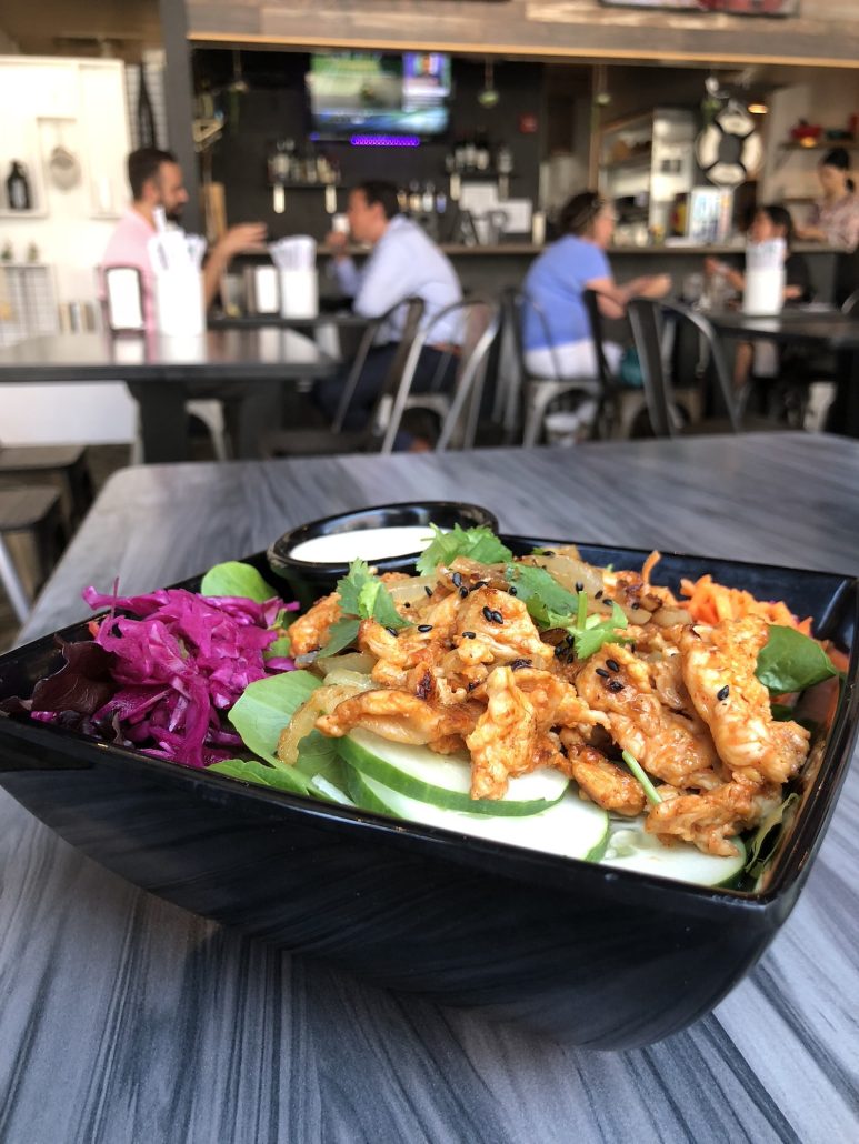 A chicken and noodle dish at Tiger + Lily, a downtown Columbus restaurant. 