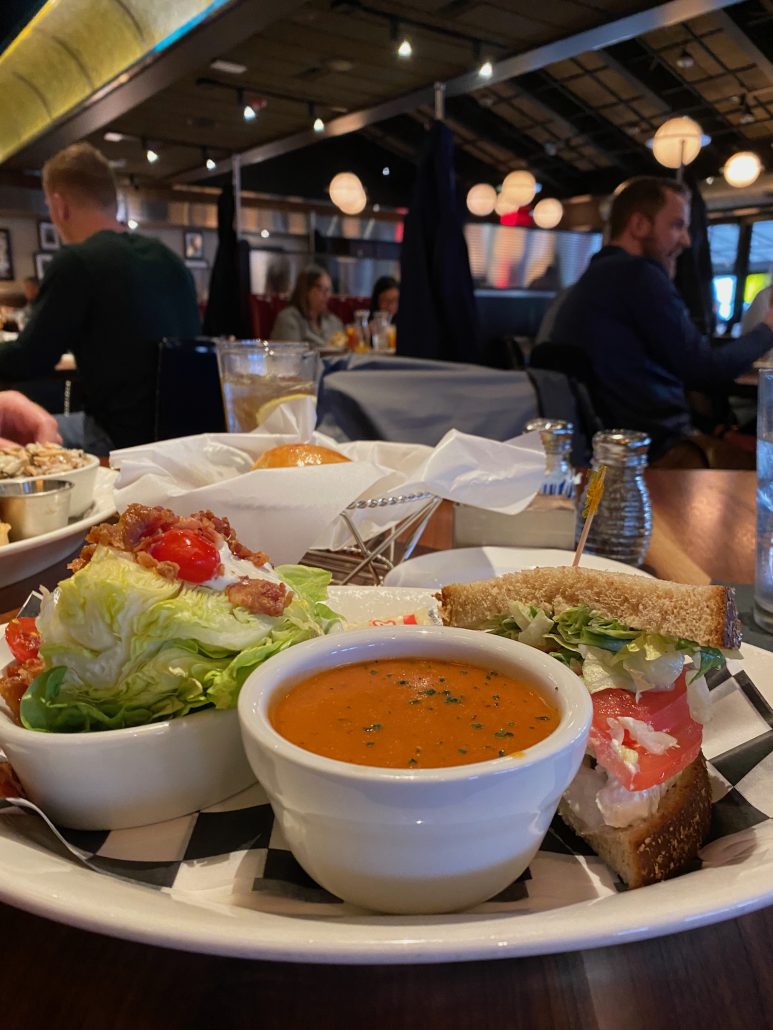 Soup, sandwich and salad combo from Cap City Diner in Grandview.