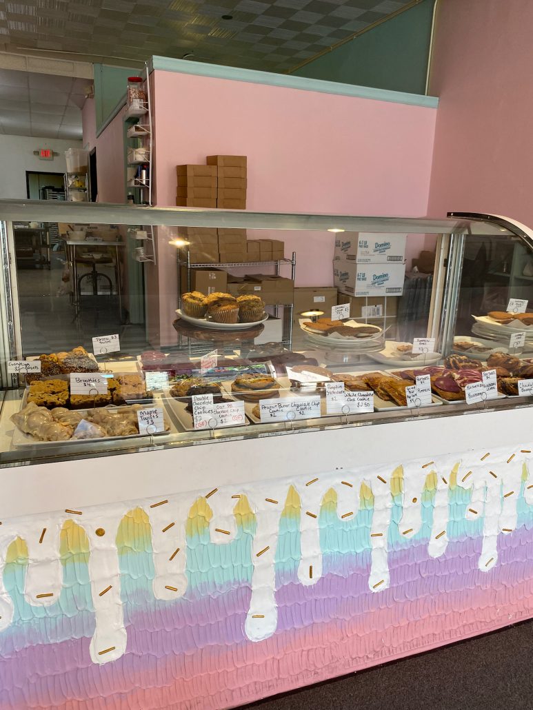 The bakery case at Bake Me Happy in the Short North in Columbus.
