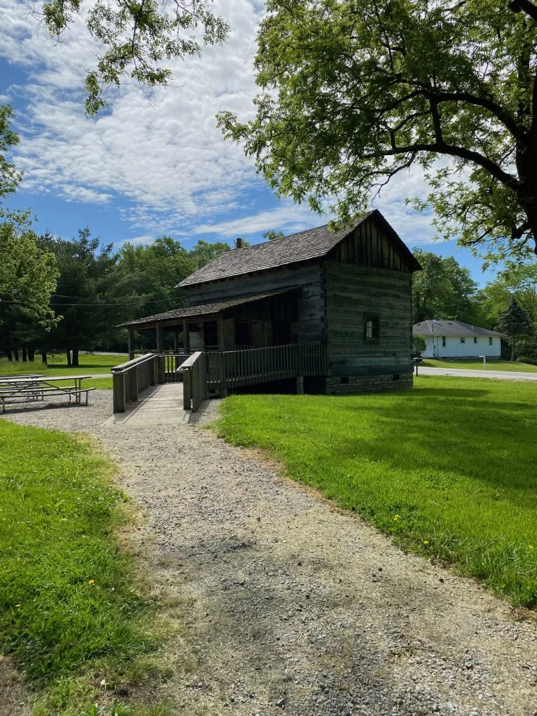 The Log House at Indian Mound Reserve.