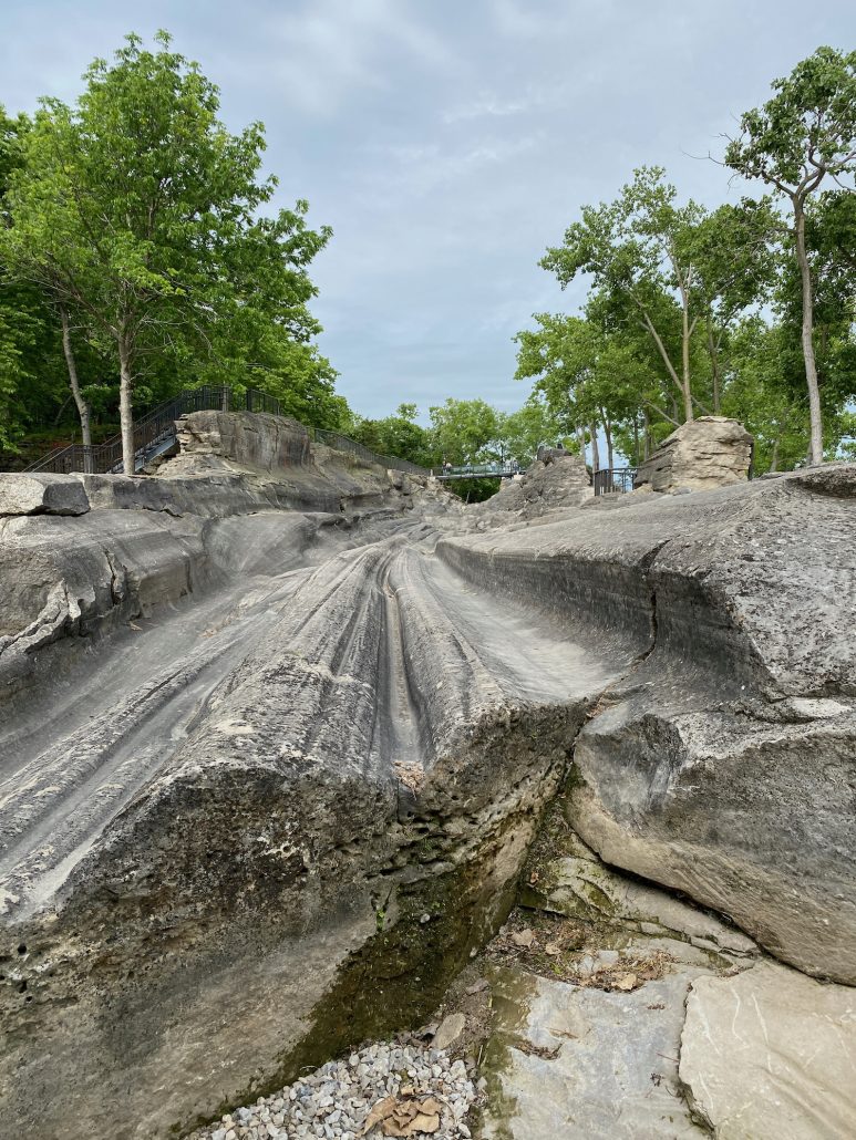 The glacial grooves at Kelleys Island.