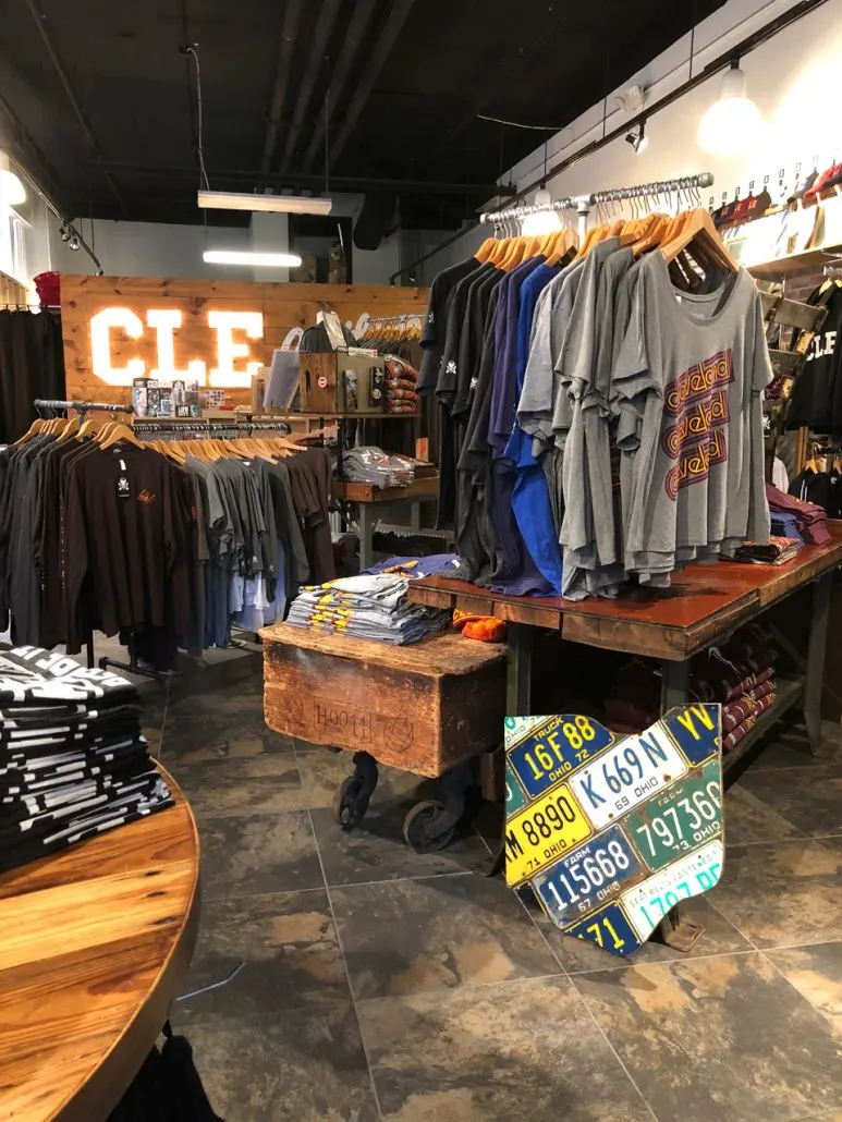 Inside the Cleveland Clothing Company flagship store.