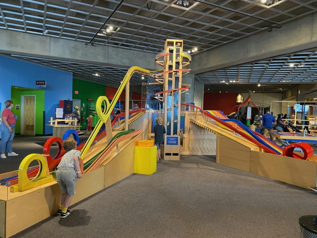 The Science Phenomena area for kids at the Great Lakes Science Center.
