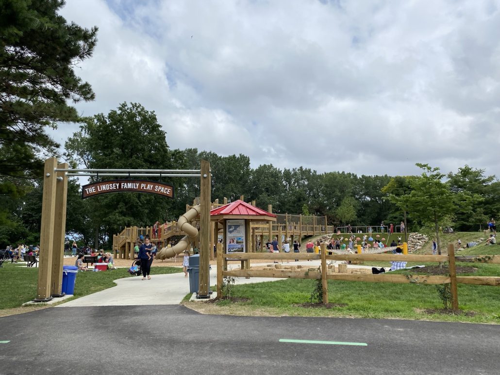 The Lindsey Family Play Space at Edgewater Park in Cleveland, Ohio.