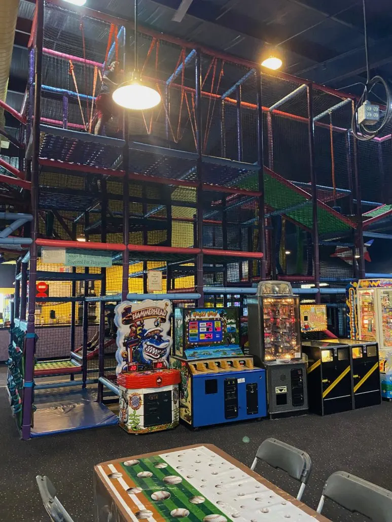 The indoor play area at putt-n-stuff near Wooster, Ohio.