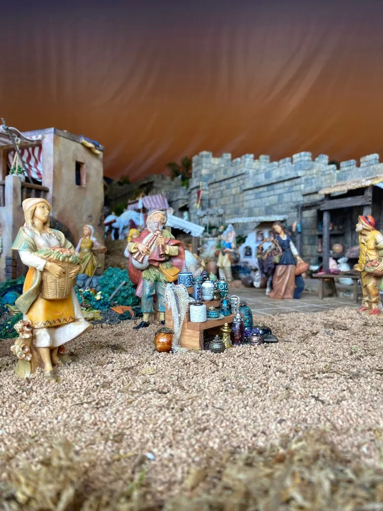 Miniature diorama of Bethlehem featured in downtown Logan.