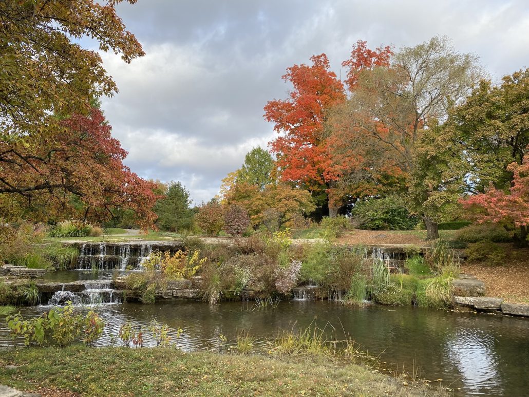 Fall colors at Franklin Park in Columbus, Ohio.