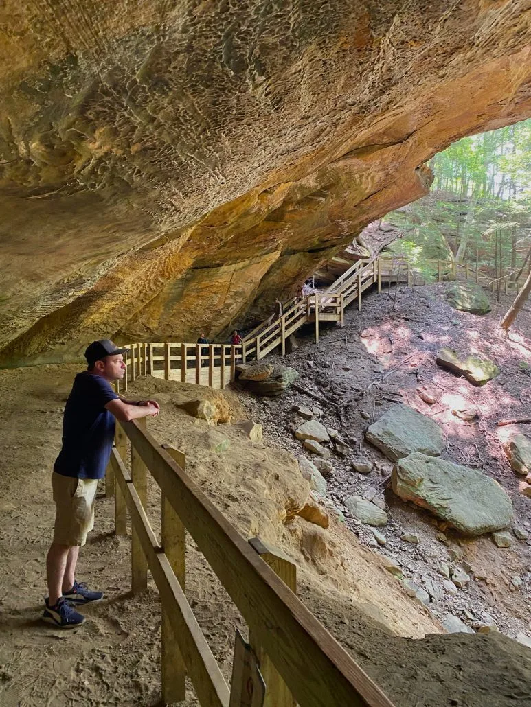 Whispering Cave in Hocking Hills State Park.