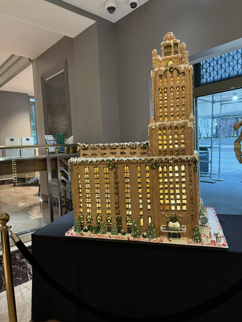 A LeVeque Tower made of Gingerbread!