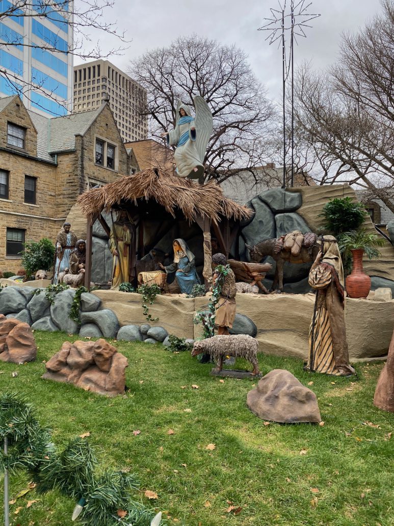 State Auto Nativity in downtown Columbus, relocated to Cathedral Square.