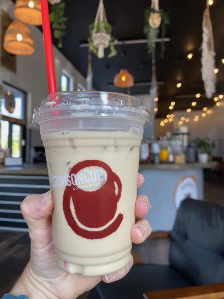 An iced coffee drink at Koffee Paradise.