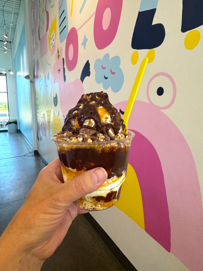 An ice cream sundae from Little Ladies Soft Serve in Westerville, Ohio.