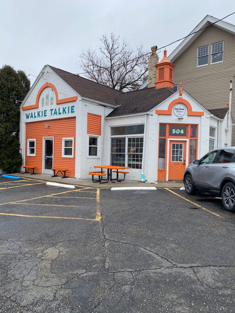 The outside of Walkie Talkie Coffee in Canton, Ohio.