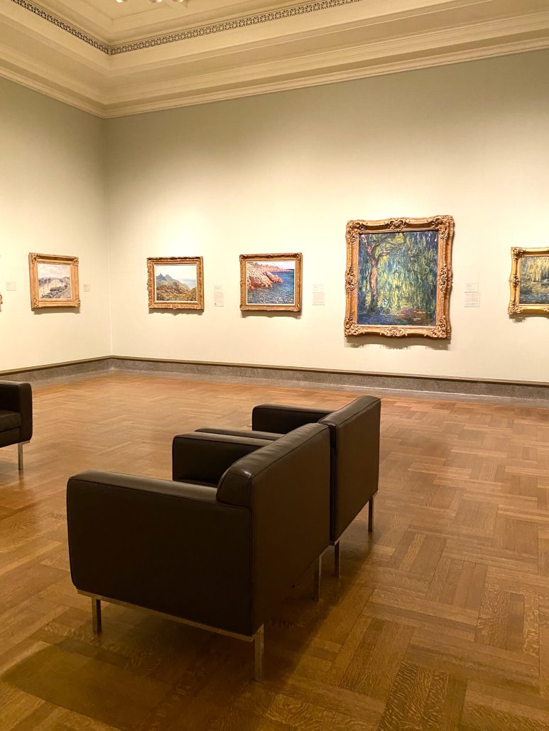 Impressionist paintings at Columbus Museum of Art.