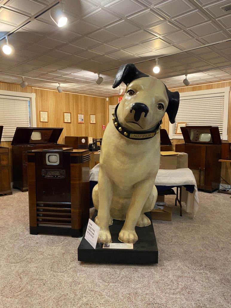 RCA Dog statue at the Early Television Museum in Hilliard. 