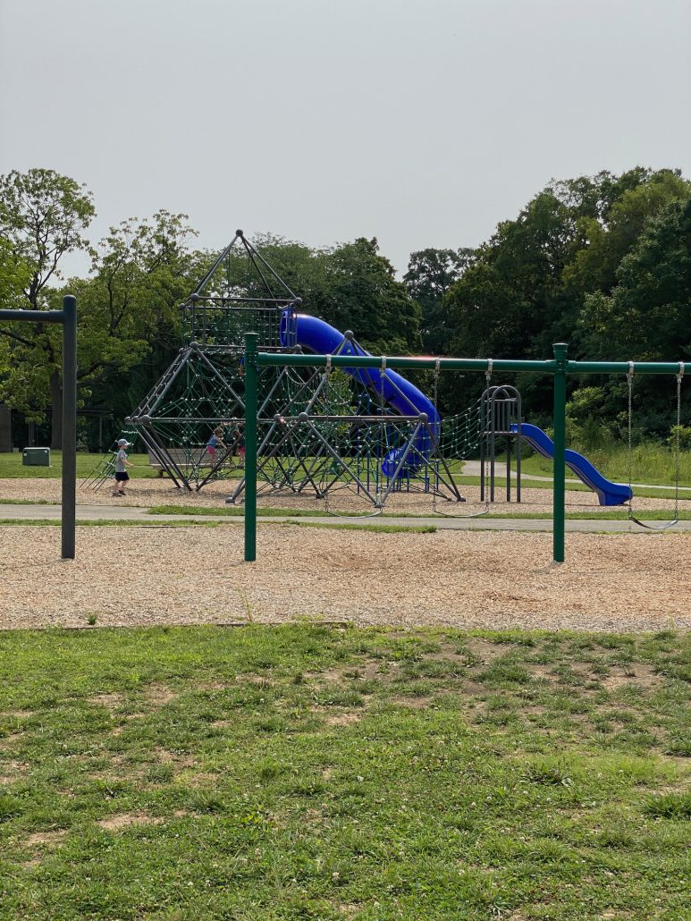 The playground area at Scioto Grove Metro Park in Grove City, Ohio.