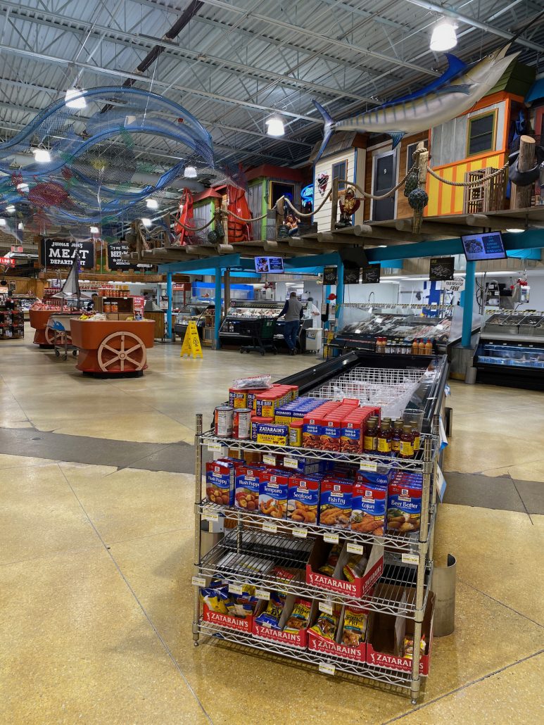 The fish and meat area at Jungle Jims.