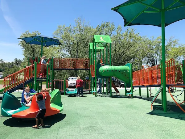 The playground at Windsor Park Dream Field Playground.