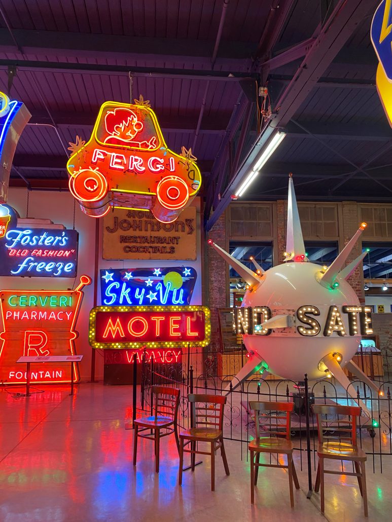 Neon signs at the American Sign Museum in Cincinnati.