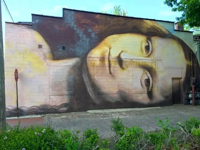 The Mona Lisa Mural in the Short North.