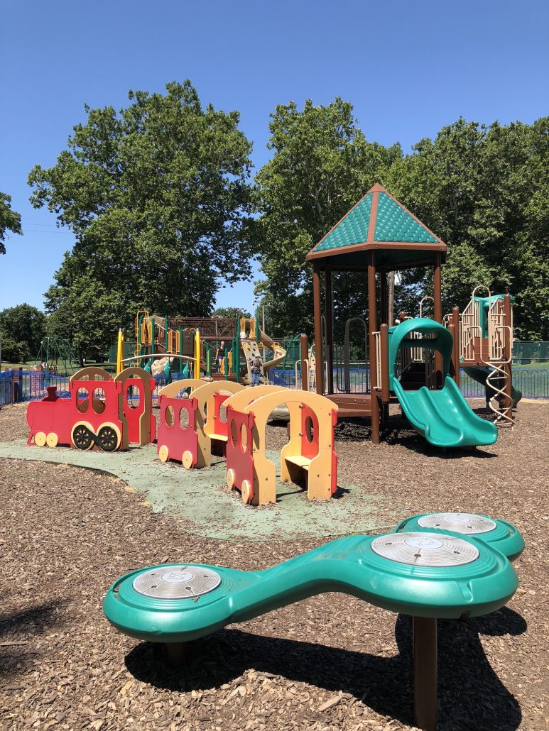 The playground at Schiller Park in German Village, Columbus, Ohio.