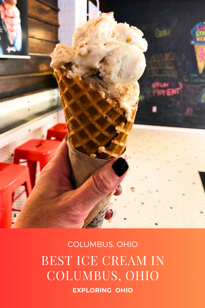 An ice cream cone at Jeni's Ice Creams in Columbus, Ohio.