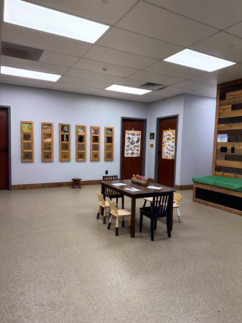 Activities for kids inside the Blacklick Woods Nature Center.