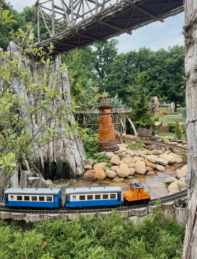 The Paul Busse Garden Railway at Franklin Park Conservatory in Columbus, Ohio.