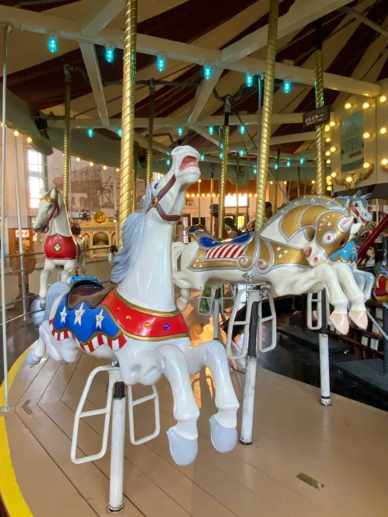 A vintage Merry-go-Round at the Merry Go Round Museum in Sandusky, Ohio.