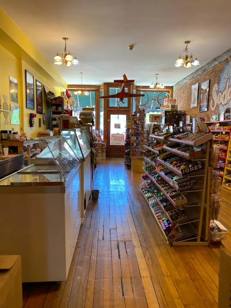 Inside Soda Pop's candy store in downtown Sandusky.