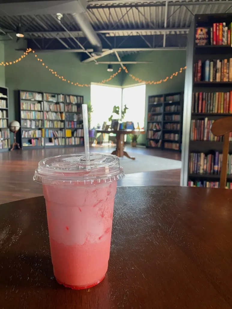 An Italian Soda at The Sandusky Book Bar.