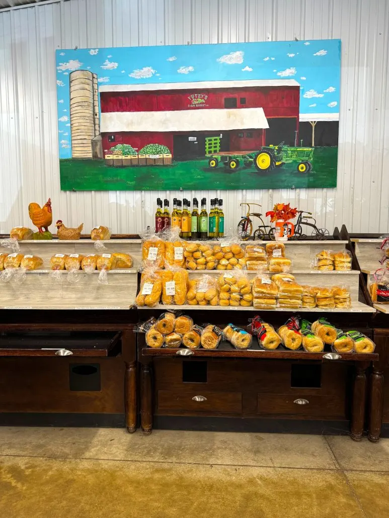 Breads for sale at Yutzy's.