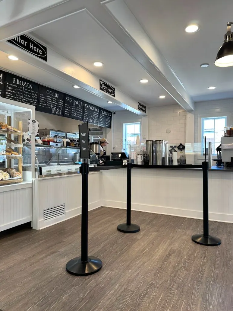 The front counter at Coffee & Cream.