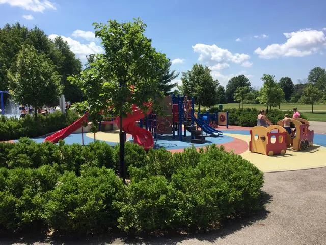 Playground at the Village Green in Powell.