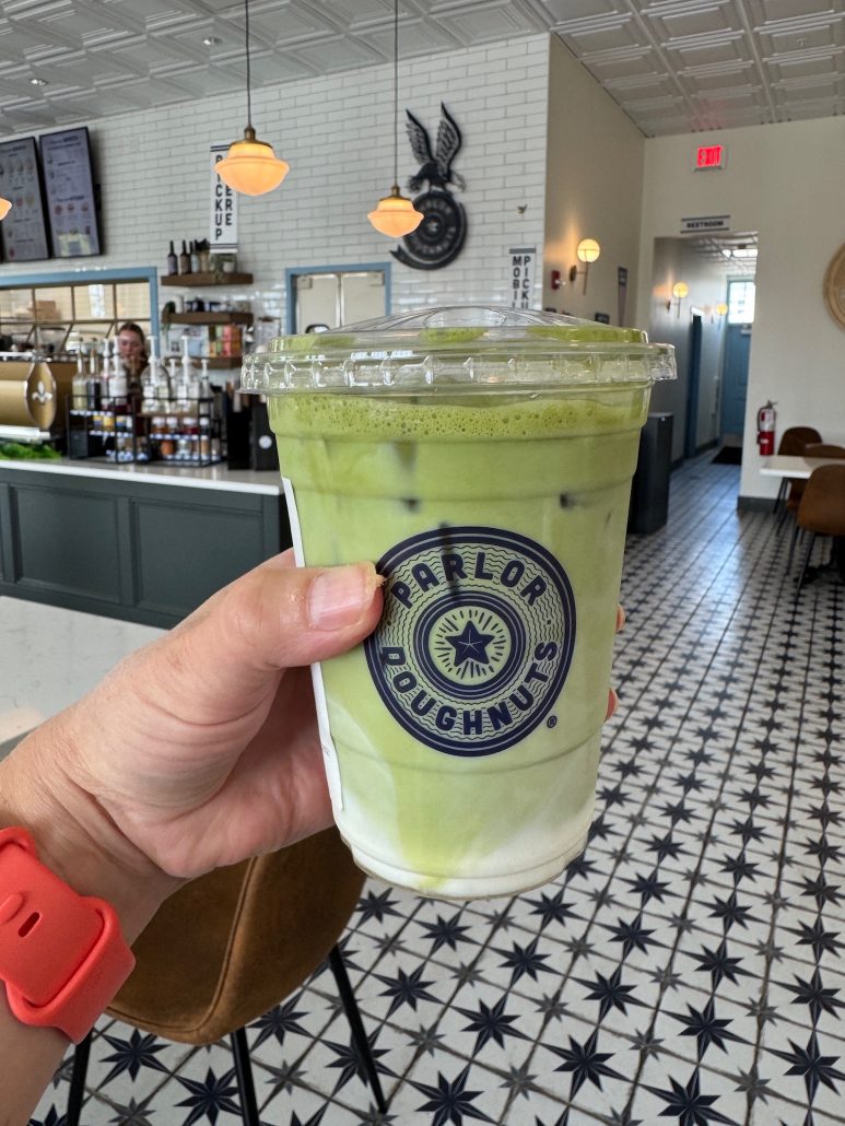 A matcha at Parlor Doughnuts in Powell, Ohio.