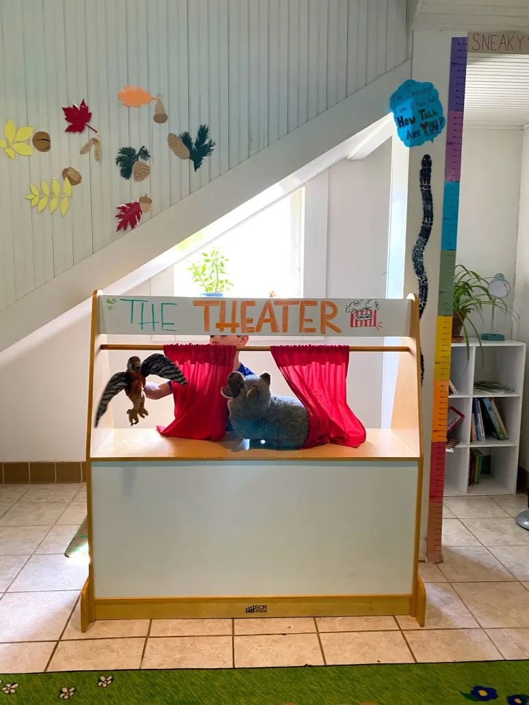 A puppet theater at the Nature Center at Homestead Metro Park.