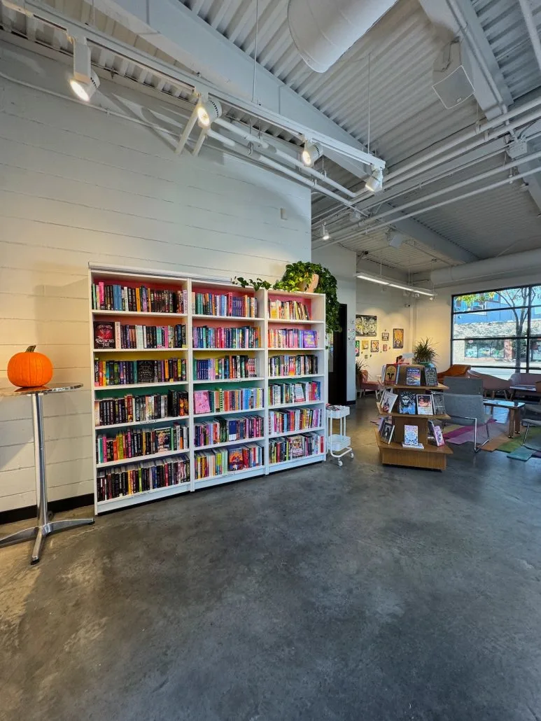 Books and a coffee shop at Stonewall Columbus.