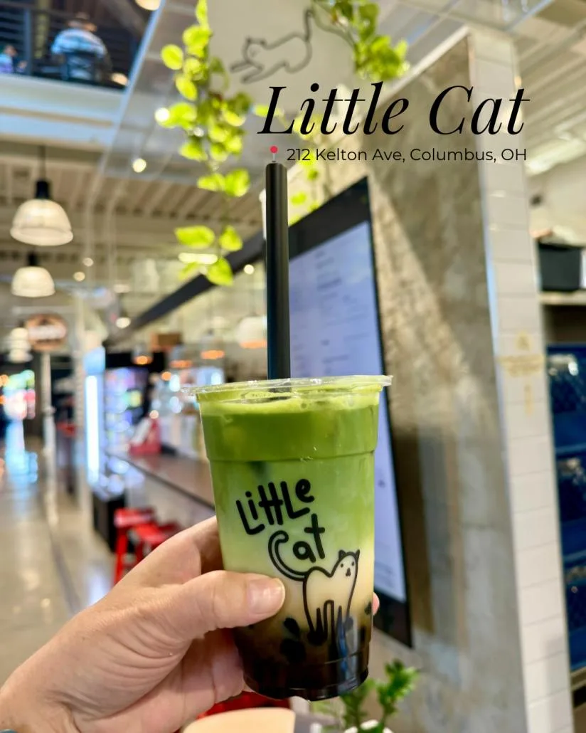 A matcha at Little Cat at East Market in Columbus.